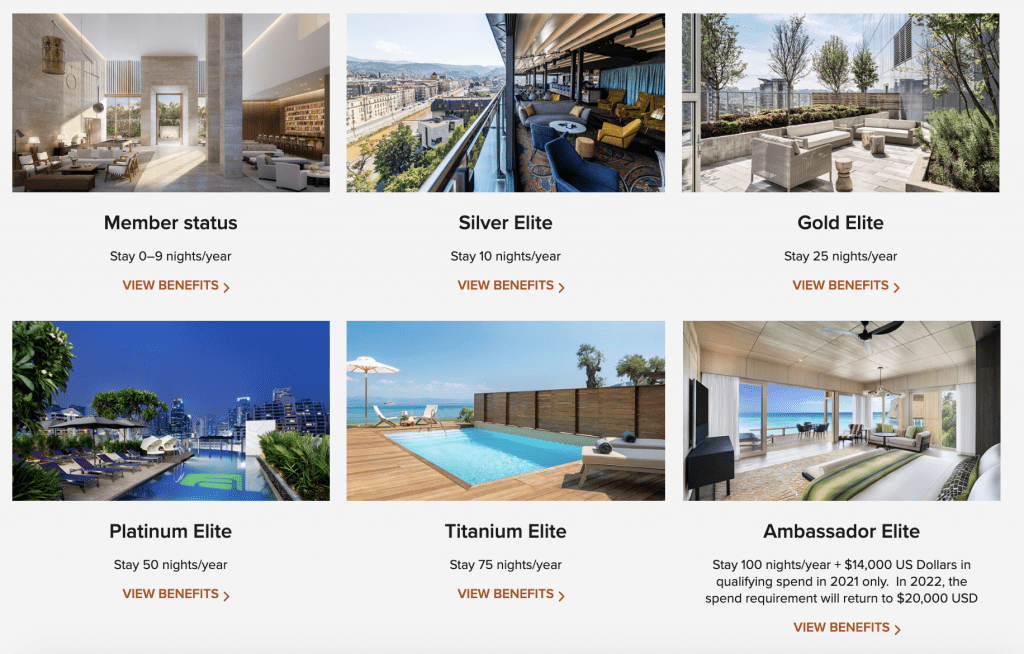 marriott elite levels